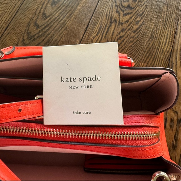 Kate Spade Tippy triple compartment Satchel - Tamarillo color - Picture 12 of 16